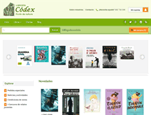 Tablet Screenshot of libreriacodex.com